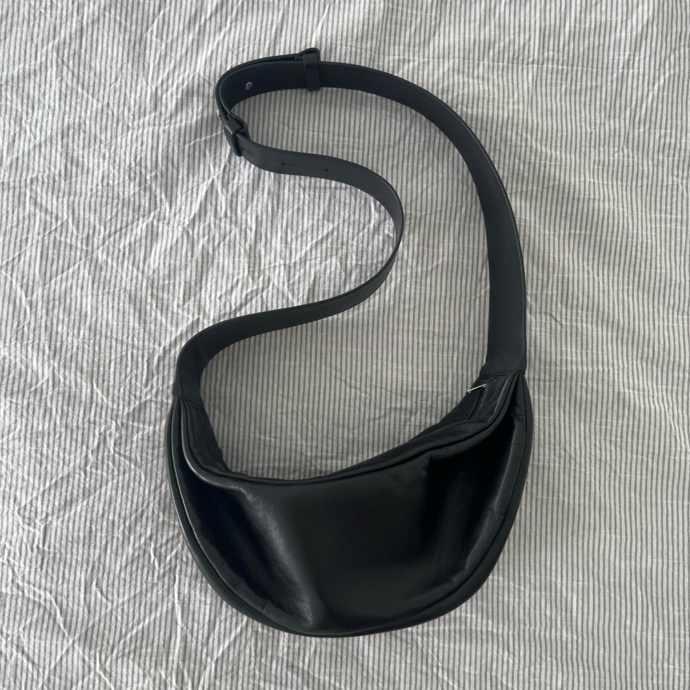 COS Black Leather Crossbody Bag